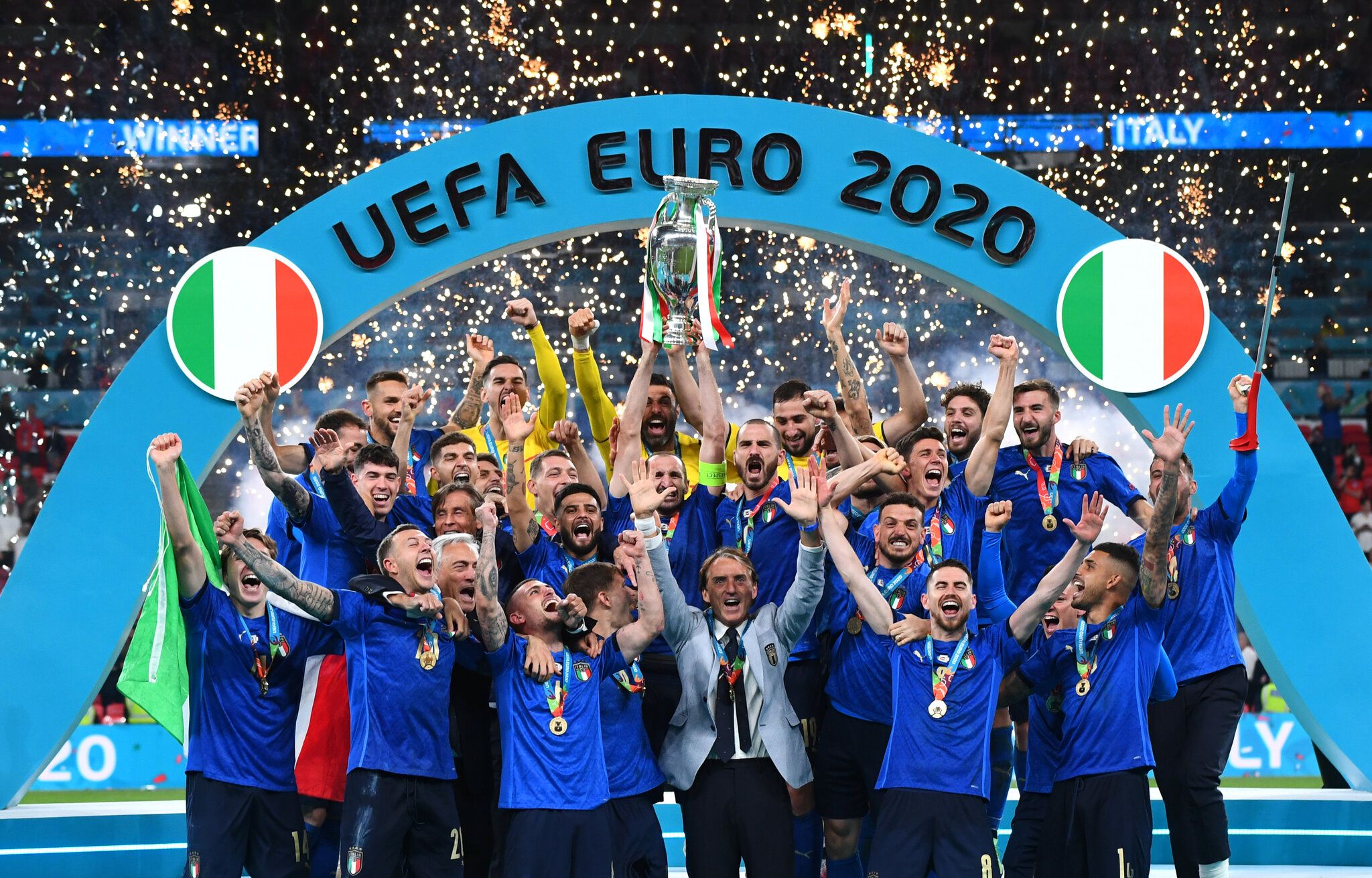 Euro 2020: record dell’Italia e numeri della manifestazione