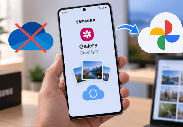 Samsung Gallery Cloud Sync integra Google Foto e saluta OneDrive